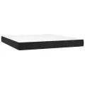 cadre de lit avec matelas LED Noir 180x200cm Velours