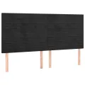 cadre de lit avec matelas LED Noir 180x200cm Velours