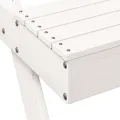 Table de pique-nique blanc 105x134x75 cm bois massif de pin