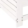 Canapé de jardin accoudoir avec coussin blanc bois massif pin
