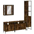 Ensemble d'armoires de salle de bain 4 pcs chêne fumé