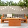 Table de jardin cire marron 100x50x75 cm bois massif de pin