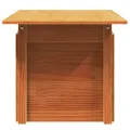 Table de jardin cire marron 100x50x75 cm bois massif de pin