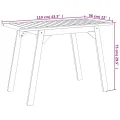 Table à manger de jardin 110x56x75 cm bois massif d'acacia