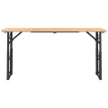 Table à bière pliable 170x50x75/105 cm bois massif de sapin