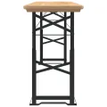 Table à bière pliable 170x50x75/105 cm bois massif de sapin