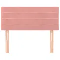 Tête de lit Rose 80x5x78/88 cm Velours