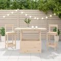 Table de jardin 100x50x75 cm bois massif de pin