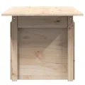 Table de jardin 100x50x75 cm bois massif de pin