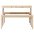 Table de pique-nique 110x134x75 cm bois massif de pin