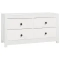 Armoire latérale Blanc 100x40x54 cm Bois de pin massif