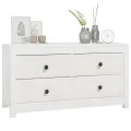 Armoire latérale Blanc 100x40x54 cm Bois de pin massif