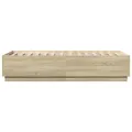 Cadre de lit chêne sonoma 90x190 cm bois d'ingénierie