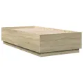 Cadre de lit chêne sonoma 90x190 cm bois d'ingénierie