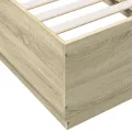 Cadre de lit chêne sonoma 90x190 cm bois d'ingénierie
