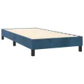 cadre de lit avec matelas LED Bleu foncé 100x200 cm