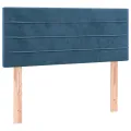 cadre de lit avec matelas LED Bleu foncé 100x200 cm