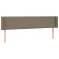 Tête de lit avec oreilles Taupe 203x16x78/88 cm Tissu