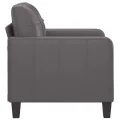 Fauteuil Gris 60 cm Similicuir