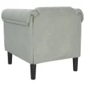 Fauteuil gris clair Velours