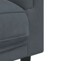 Fauteuil avec coussin gris foncé velours