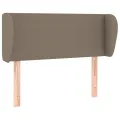 Tête de lit avec oreilles Taupe 93x23x78/88 cm Tissu