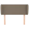Tête de lit avec oreilles Taupe 93x23x78/88 cm Tissu