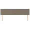 Têtes de lit 2 pcs Taupe 100x5x78/88 cm Tissu