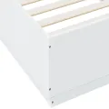 Cadre de lit blanc 90x200 cm bois d'ingénierie