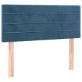 cadre de lit avec matelas Bleu foncé 100x200 cm