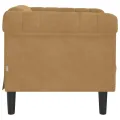 Fauteuil marron velours