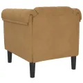 Fauteuil marron velours