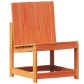 Salon de jardin 3 pcs cire marron bois de pin massif