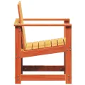 Salon de jardin 3 pcs cire marron bois de pin massif