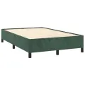 cadre de lit avec matelas LED vert foncé 120x190 cm