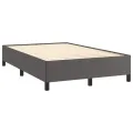 cadre de lit matelas LED gris 120x190 cm similicuir
