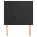 Têtes de lit 2 pcs Noir 80x5x78/88 cm Velours