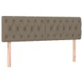 Têtes de lit 2 pcs Taupe 72x7x78/88 cm Tissu
