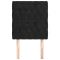Têtes de lit 2 pcs Noir 80x7x78/88 cm Velours