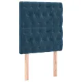 Têtes de lit 2 pcs Bleu foncé 80x7x78/88 cm Velours