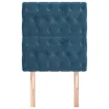 Têtes de lit 2 pcs Bleu foncé 80x7x78/88 cm Velours
