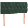 Tête de lit à LED Vert foncé 90x7x78/88 cm Velours