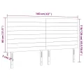 Têtes de lit 4 pcs Vert foncé 80x5x78/88 cm Velours