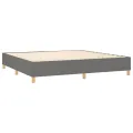 cadre de lit et matelas et LED Gris foncé 200x200 cm