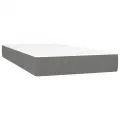 cadre de lit et matelas et LED Gris foncé 200x200 cm