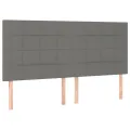 cadre de lit et matelas et LED Gris foncé 200x200 cm