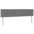 cadre de lit avec matelas Gris foncé 200x200cm Tissu