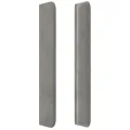 Tête de lit avec oreilles Gris clair 83x16x118/128 cm Velours