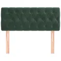 Tête de lit Vert foncé 90x7x78/88 cm Velours
