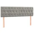 cadre de lit avec matelas LED Gris clair 140x200 cm